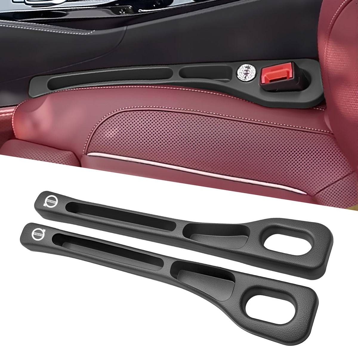 Comble-espace siège-console à deux fentes, lot de 2