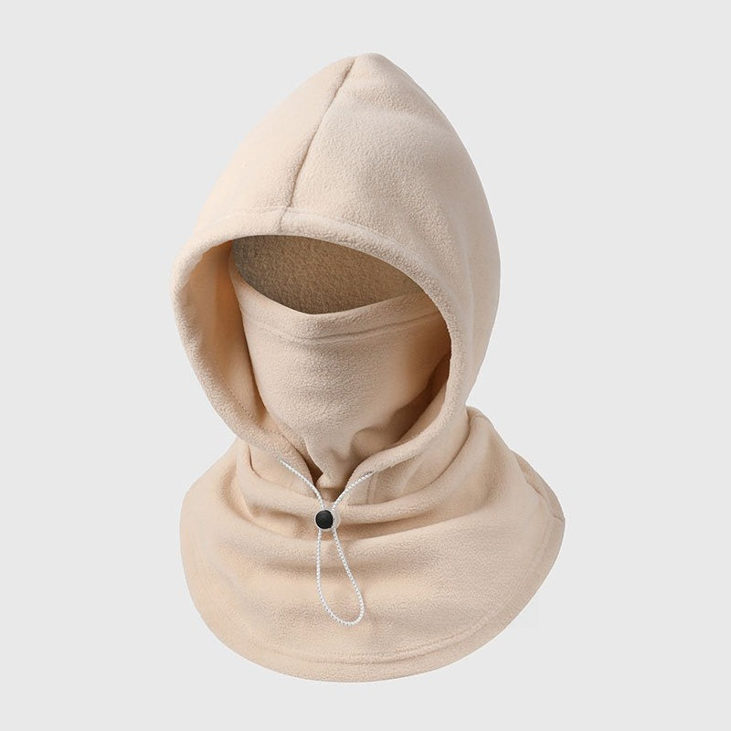 Cagoule polaire 3-en-1 doublée : tête, visage et cou