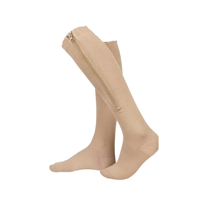 Chaussettes de compression à fermeture éclair, enfilage facile