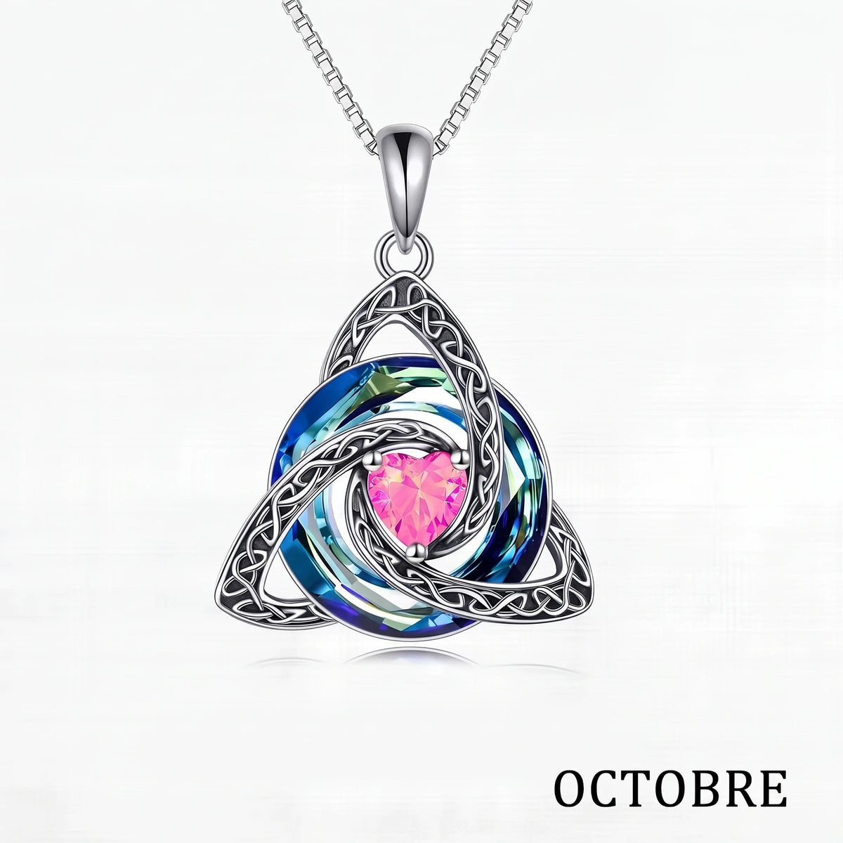 Collier nœud celtique avec pierre de naissance – photo 21