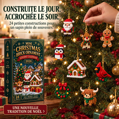 Calendrier de l’Avent 24 mini-décorations de Noël à construire