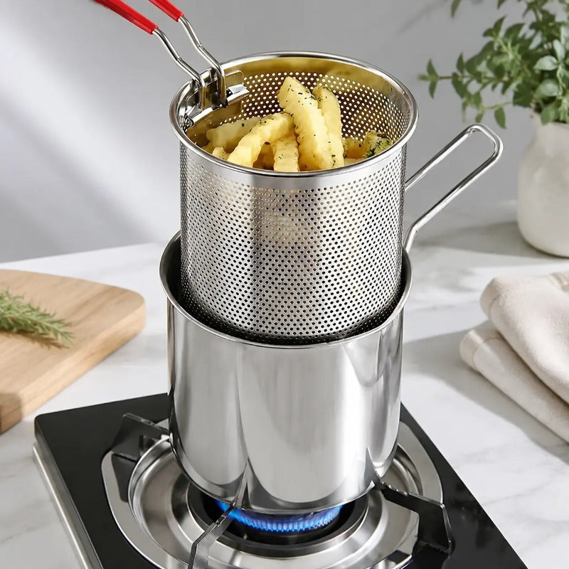 Petite friteuse en inox pour plaque de cuisson – photo 4