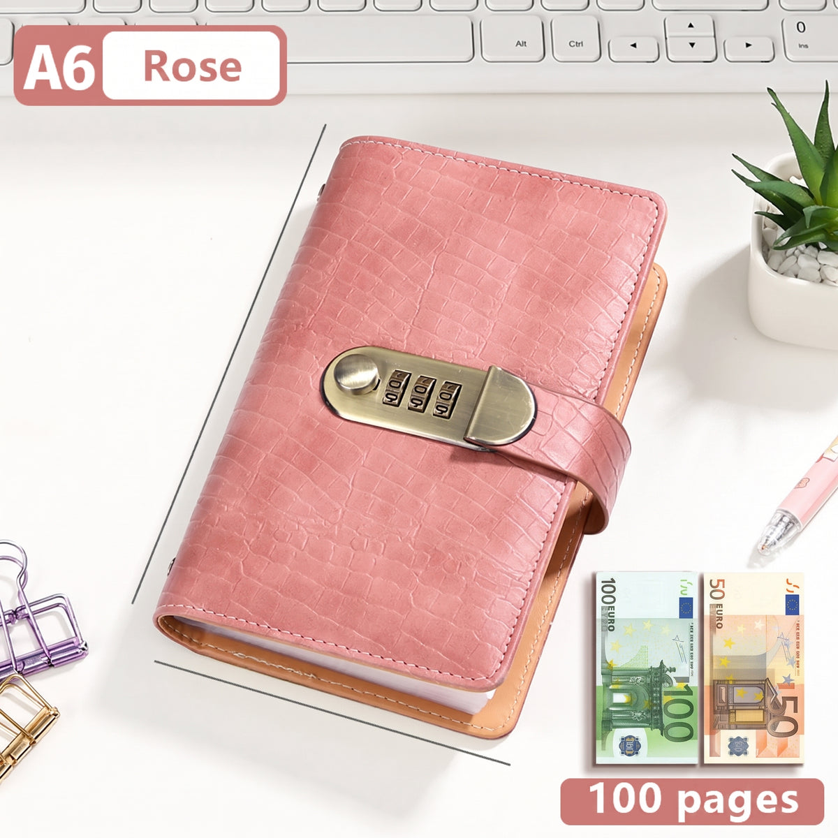 Carnet d'épargne A6 avec cadenas à code – photo 11