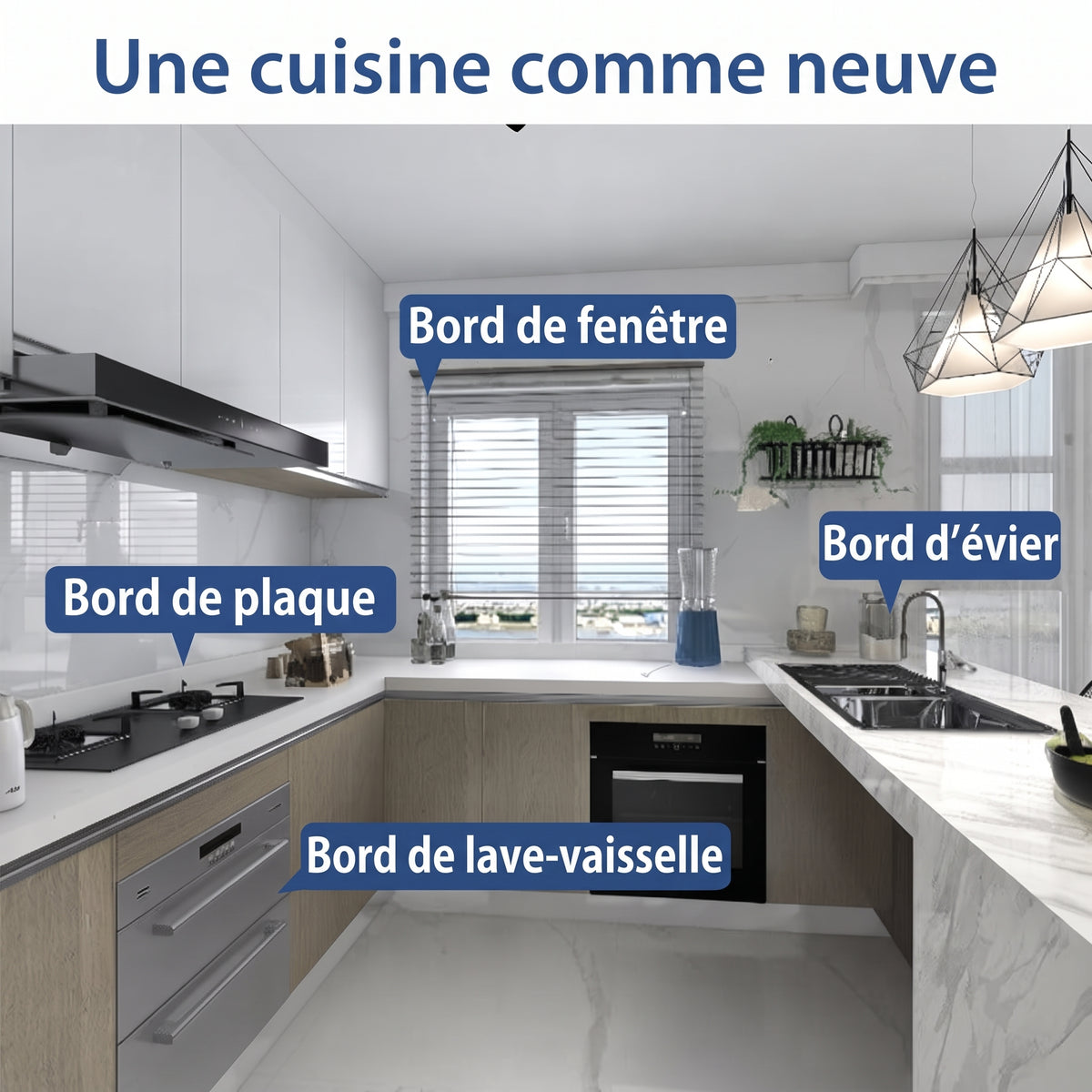 Ruban adhésif pour joint de baignoire, évier et carrelage