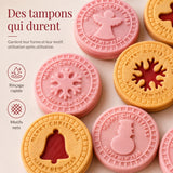 Emporte-pièces tampons de Noël pour biscuits en relief