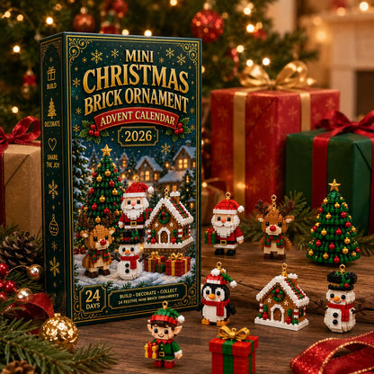 Calendrier de l’Avent 24 mini-décorations de Noël à construire