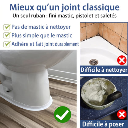 Ruban adhésif pour joint de baignoire, évier et carrelage