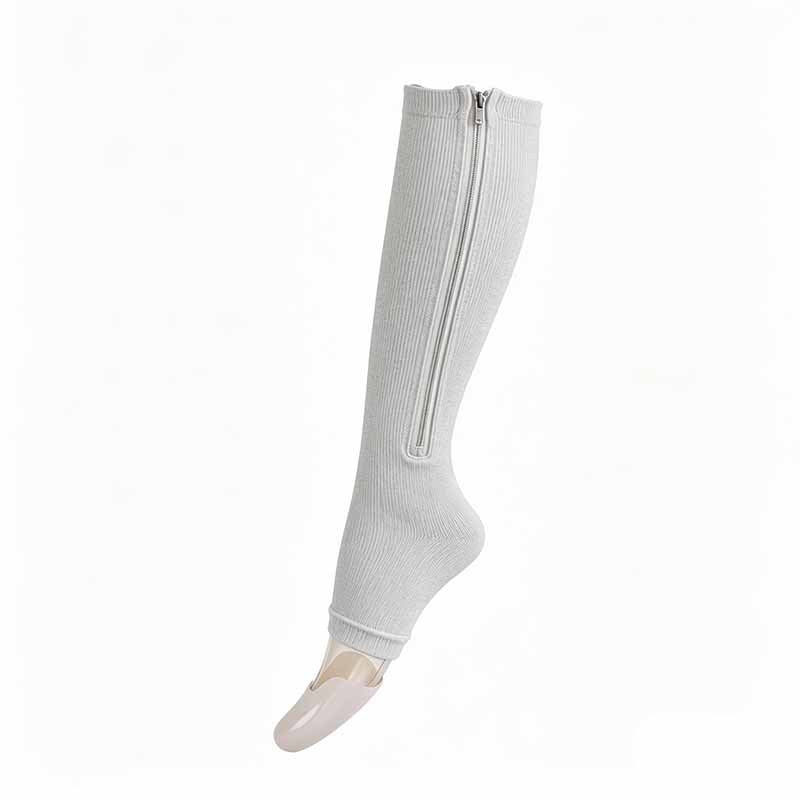 Chaussettes de compression à fermeture éclair, enfilage facile