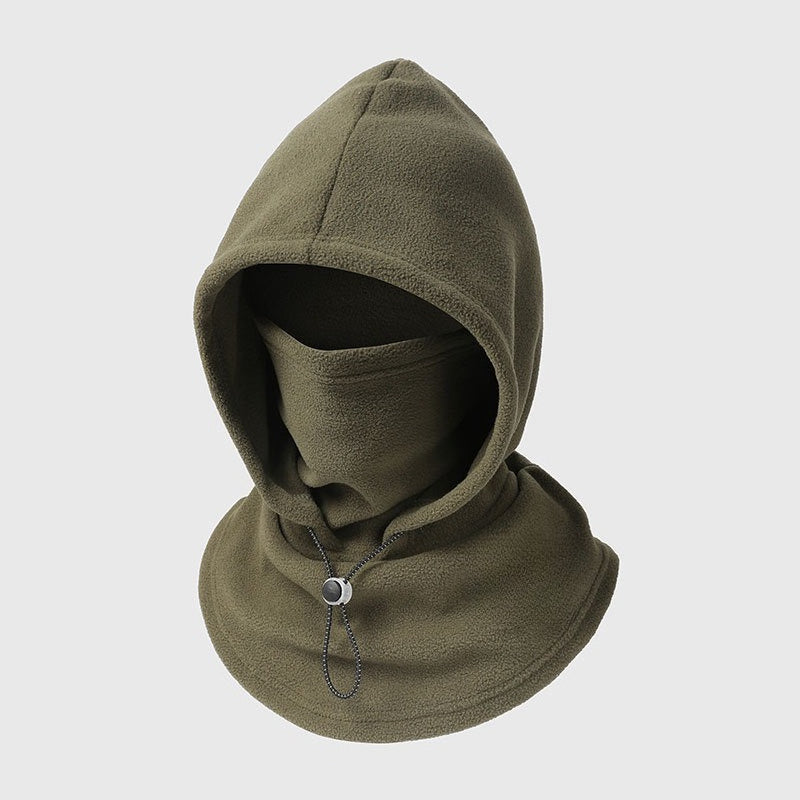 Cagoule polaire 3-en-1 doublée : tête, visage et cou