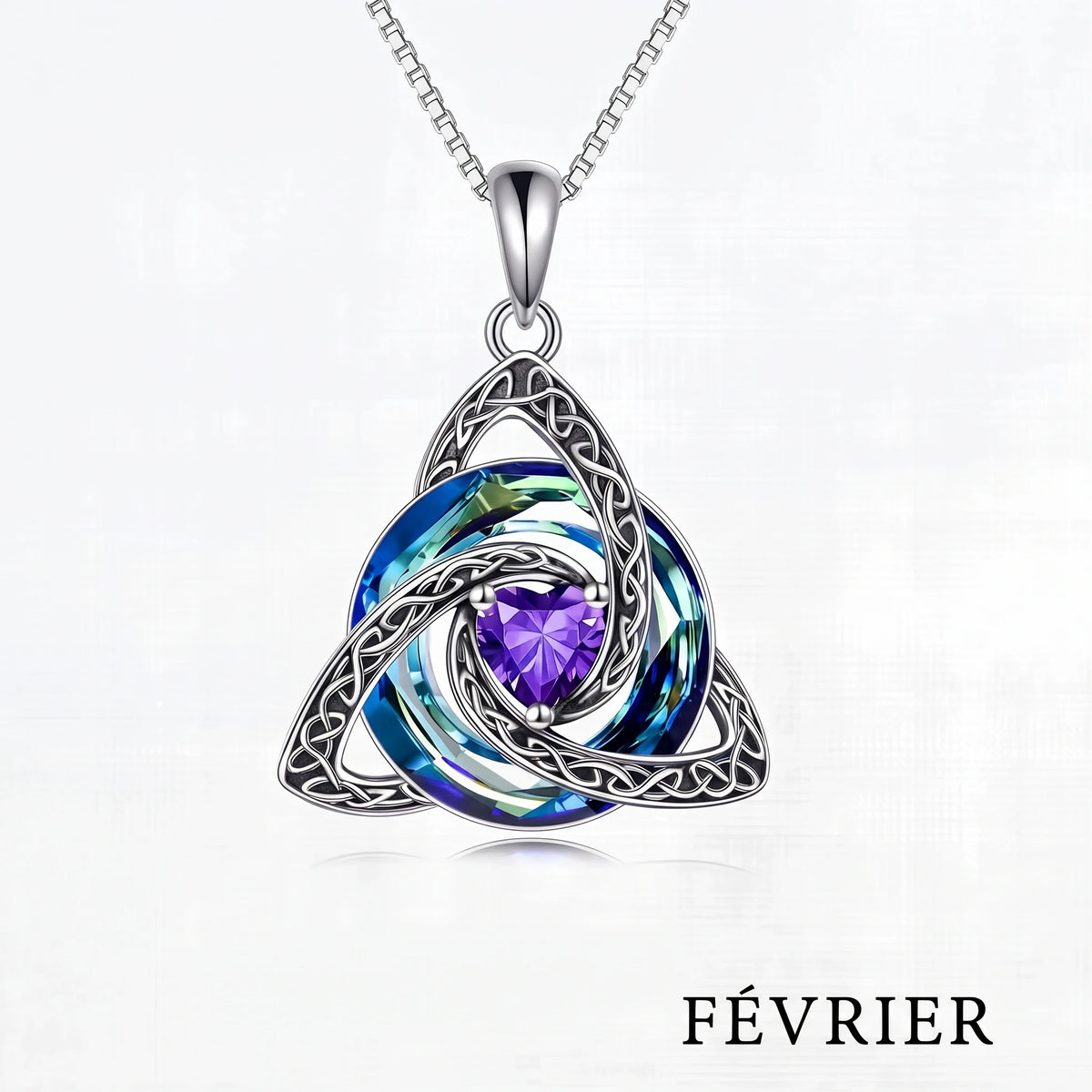 Collier nœud celtique avec pierre de naissance – photo 13