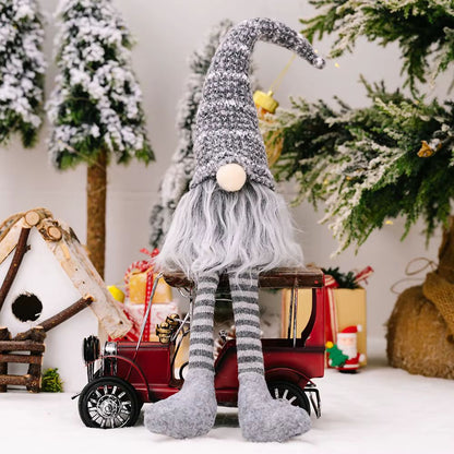 Gnome de Noël scandinave en peluche à longues jambes – photo 4