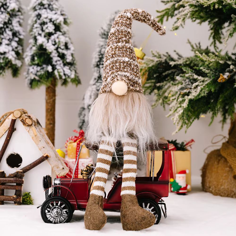 Gnome de Noël scandinave en peluche à longues jambes – photo 5