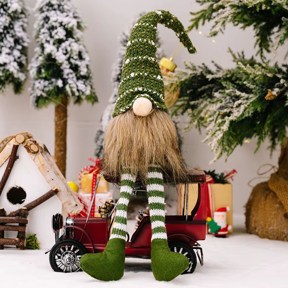 Gnome de Noël scandinave en peluche à longues jambes – photo 2