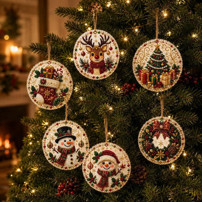Kit d'ornements de Noël en broderie diamant – photo 9