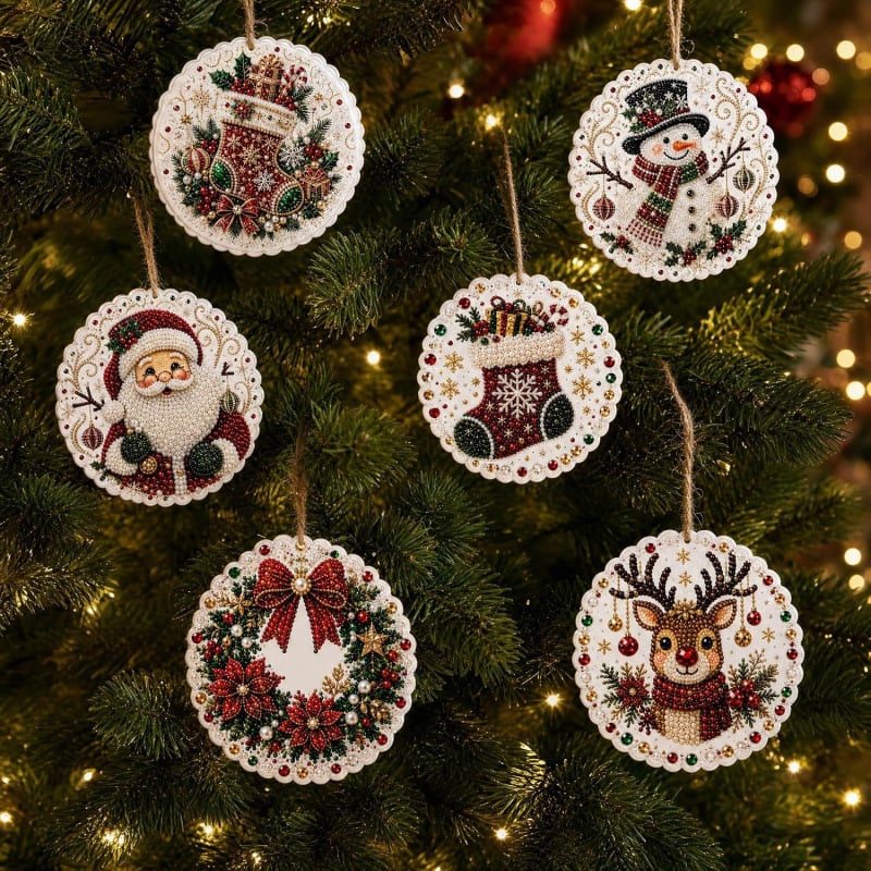 Kit d'ornements de Noël en broderie diamant – photo 10