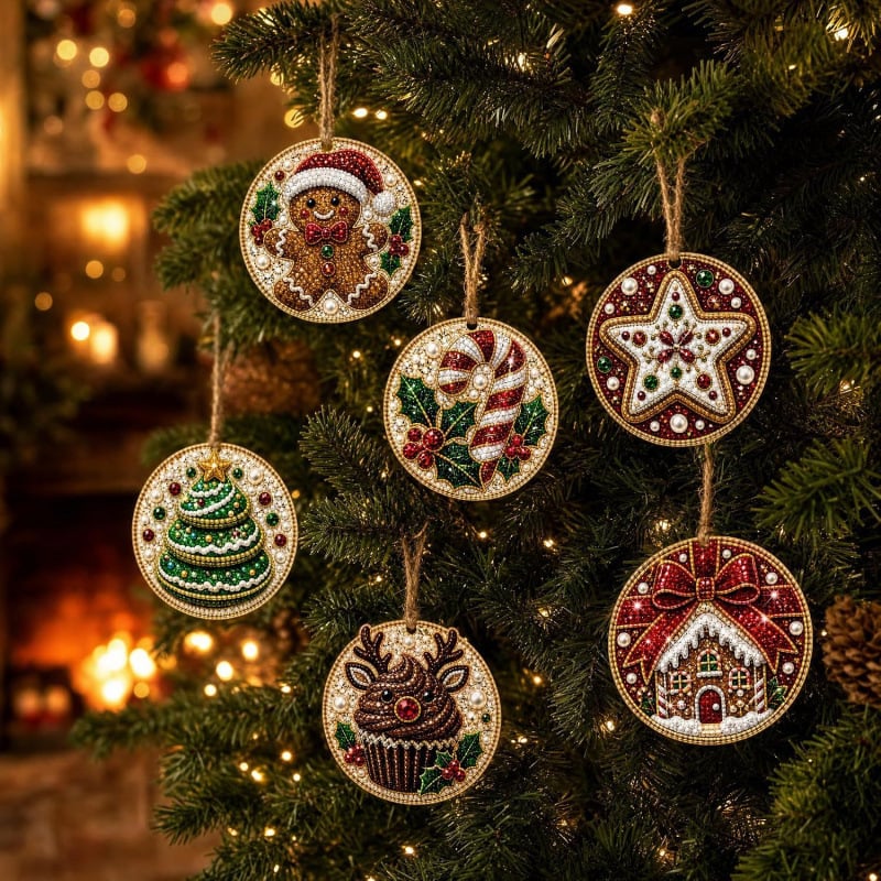 Kit d'ornements de Noël en broderie diamant – photo 11