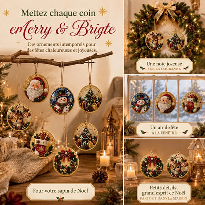 Kit d'ornements de Noël en broderie diamant – Mettez chaque coin