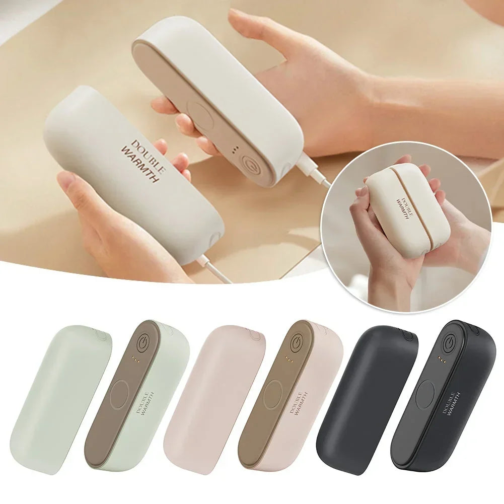 Chauffe-mains rechargeable USB-C, deux parties aimantées séparables